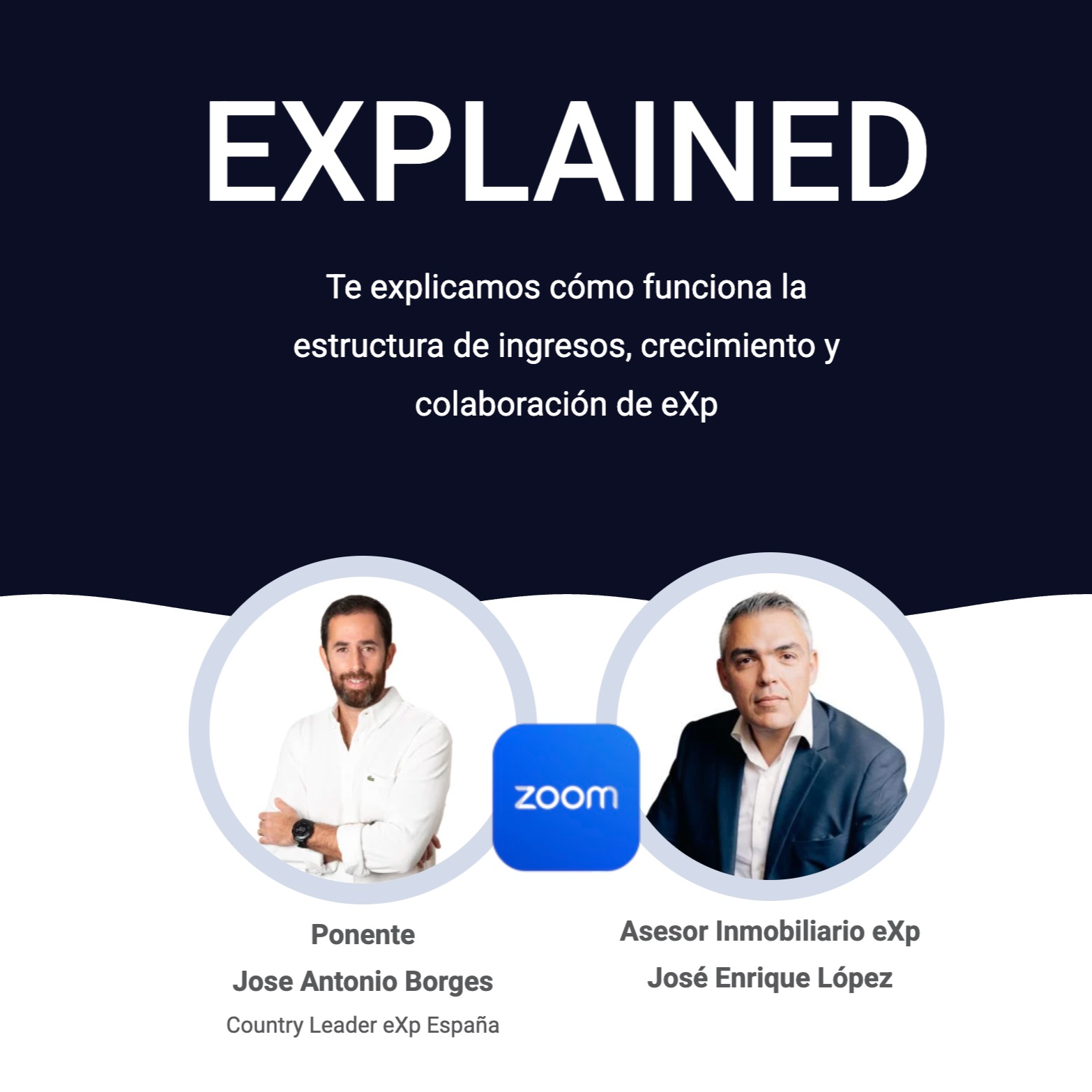 Cartel evento exp modelo de negocio Jose Enrique Lopez